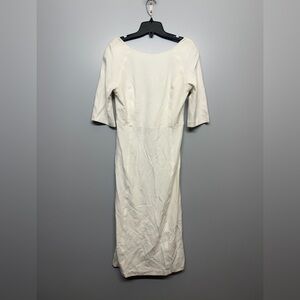Babaton White Cream Italian Dress SIZE L